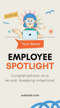 Employee Milestone Spotlight Facebook Story