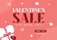 Valentine Week Sale Postcard Design