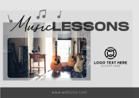 Music Lessons Postcard