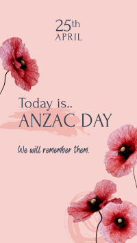 Anzac Day Message Instagram Story