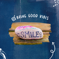 Bring A Good Vibes Instagram Post Design