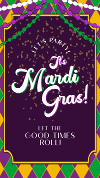 Mardi Gras Party Facebook Story