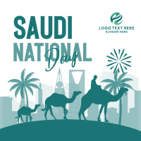 Celebrate Saudi National Day Linkedin Post