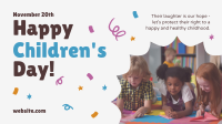 Children's Day Greeting Video Design