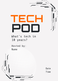 Technology Podcast Session Flyer