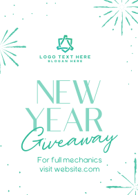 Sophisticated New Year Giveaway Flyer