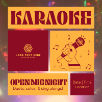 Karaoke Open Mic Instagram Post