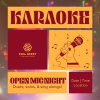 Karaoke Open Mic Instagram Post Image Preview