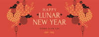 Beautiful Ornamental Lunar New Year Facebook Cover Design