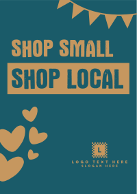 Shop Small Shop Local Poster