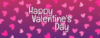 Pink Valentine Confetti Facebook Cover