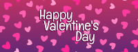 Pink Valentine Confetti Facebook Cover Image Preview