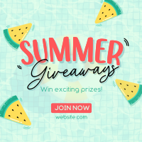 Refreshing Summer Giveaways Instagram Post Design