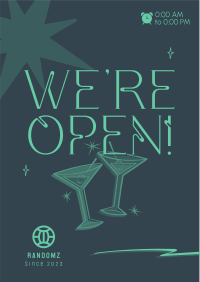 Sparkly Bar Opening Flyer