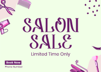 Salon In The City Postcard Design