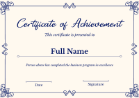 Elegant Certificate Postcard