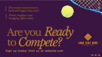 Tennis Game Competition Animation