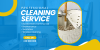 Professional Cleaning Service Twitter Post