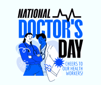 Doctor's Day Celebration Facebook Post