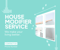 House Modifier Service Facebook Post