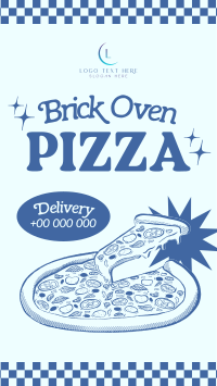 Retro Brick Oven Pizza Facebook Story