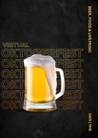 Virtual Oktoberfest Beer Mug Flyer