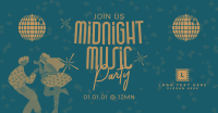 Midnight Music Party Facebook Ad