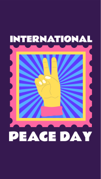 Peace Day Stamp Instagram Story