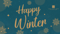 Simple Winterly Greeting YouTube Video Image Preview
