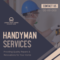 Handyman Services Instagram Post Design