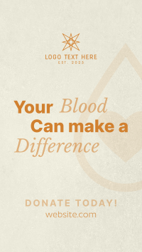Minimalist Blood Donation Drive Instagram Story