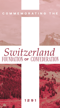 Switzerland Confederation Commemoration Instagram Story Design