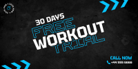 30 Days Workout Twitter Post