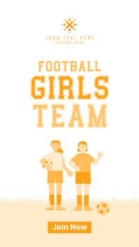 Girls Team Football Facebook Story