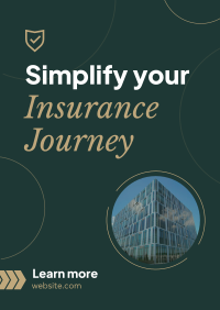 Minimalist Insurance Journey Poster