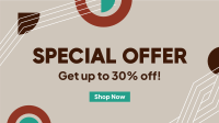 Special Offer Geometric Pattern Facebook Event Cover