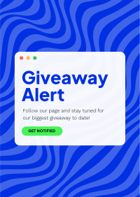 Giveaway Notification Poster