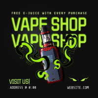 Vape Store Linkedin Post example 1