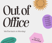 Out of Office Facebook Post