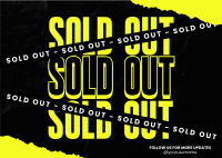 Grunge Sold Out Postcard