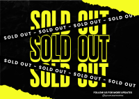 Grunge Sold Out Postcard Image Preview