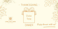 Thanksgiving Dinner Party Twitter Post