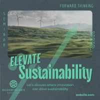 Elevating Sustainability Seminar Instagram Post