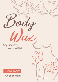 Body Waxing Service Flyer