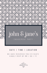 Basket Weave Invitation Image Preview