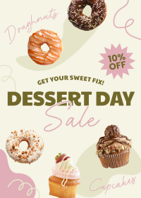 Dessert Day Sale Poster Design