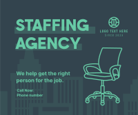 Simple Recruitment Agency  Facebook Post Design