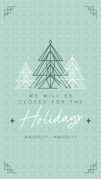 Ornamental Holiday Closing Instagram Story