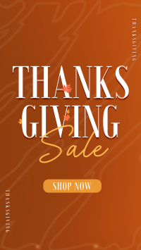 Thanksgiving Autumn Shop Sale Instagram Reel Image Preview