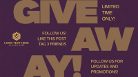 Minimalist Limited Time Giveaway  Facebook Event Cover